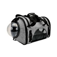 Bergan Cat Carrier with Bubble Window Heather Gray I023453