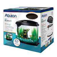 Aqueon LED BettaBow Desktop Aquarium Kit Black 5 Gallon I023502