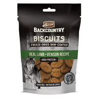 Merrick Backcountry Biscuits Freeze-Dried Raw-Coated Real Lamb + Venison Recipe 10 oz. I023612