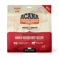 Acana Freeze Dried Food High Protein Ranch-Raised Beef Recipe for Dogs 8 oz. I023673
