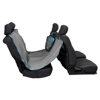 Kurgo Backseat Hammock Heather Grey with Costal Blue Trim I023677