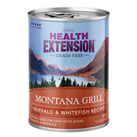 Health Extension Grain Free Montana Grill Buffalo & Whitefish Recipe 12.5 oz I023767