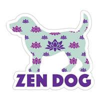 Dog Speak Zen Dog Decal I023878