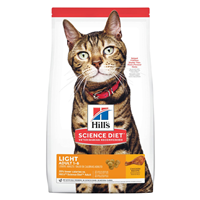 Hill&lsquo;s Science Diet Light Adult Dry Cat Food 16 lbs. I024199