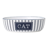 Petrageous Designs Country Blue Oval CAT Bowl 7" I024214