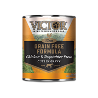 VICTOR Grain Free Formula Chicken & Vegetables Stew Cuts in Gravy for Dogs 13.2 oz. I024279