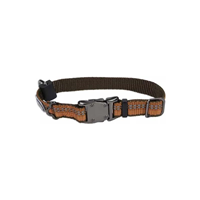 Coastal K9 Explorer Campfire Orange Reflective Adjustable Dog Collar 5/8" X 10"-14" I024643