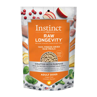 Instinct Raw Longevity 100% Freeze-Dried Raw Meals Adult Dogs Cage-Free Chicken Recipe I024893