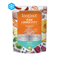 Instinct Raw Longevity Frozen Bites For Puppy Cage-Free Chicken Recipe 7 oz. I024905