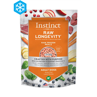 Instinct Raw Longevity Frozen Bites For Adult Dogs Grass-Fed Lamb Recipe 4 lbs. I024913