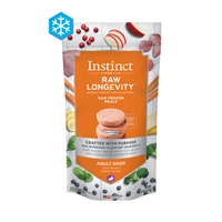 Instinct Raw Longevity Frozen Patties for Adult Dogs Farm-Raised Rabbit Recipe 6 lbs. I024916