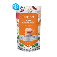 Instinct Raw Longevity Frozen Patties For Adult Dogs Beef & Cod Recipe 6 lbs. I024918