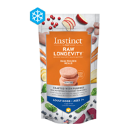 Instinct Raw Longevity Frozen Patties For Adult Dogs 7+ Cage-Free Chicken Recipe 6 lbs. I024920
