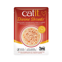 Catit Divine Shreds Chicken with Tuna and Carrot 2.6oz I024957