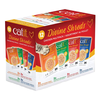 Catit Divine Shreds Chicken 12 count Multipack I024963