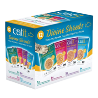 Catit Divine Shreds Tuna 12 count Multipack I024964