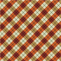 Fall Plaid Pet Triangle I025196