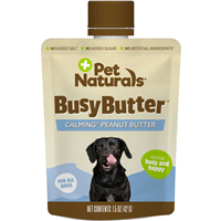 Pet Naturals BusyButter Easy Squeeze Peanut Butter Flavored Paste Calming Supplement for Dogs 1.5oz I025776