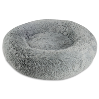 Arlee Pet Round Shaggy Bed Charcoal I025803b