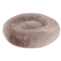 Arlee Pet Round Shaggy Bed Charcoal I025804b