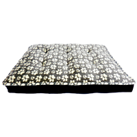 Arlee Pet Bella Grey Pawprint Orthopedic Mattress Bed I025882b