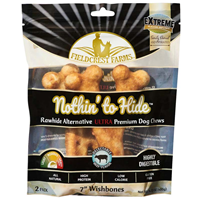 Fieldcrest Farms Nothin&lsquo; to Hide Ultra 7" Wishbones Beef Flavored 2 pack I026649