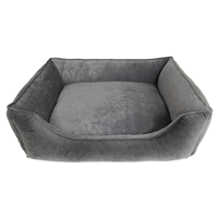 Arlee Pet Max Rectangle Bed Gun Metal Grey I026684b