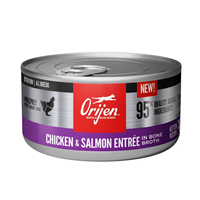 Orijen Chicken & Salmon Entree in Bone Broth Kitten Recipe 3 oz. I026687