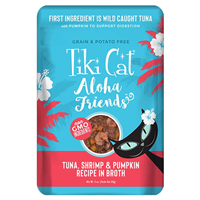 Tiki Pets Aloha Friends Tuna, Shrimp & Pumpkin Recipe in Broth 3 oz. I026798
