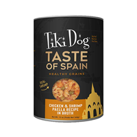 Tiki Dog Taste of Spain Chicken & Shrimp Paella Recipe in Broth of 12 oz. I026812
