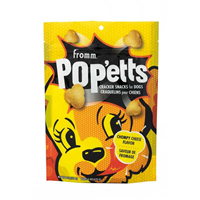 Fromm Pop&lsquo;etts Cracker Snacks for Dogs Chompy Cheese Flavor 6 oz. I026849