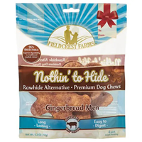 Fieldcrest Farms Nothin&lsquo; to Hide Beef Flavored Gingerbread Man Chews 4ct  I026865