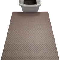 Drymate Cat Litter Mat Taupe Diamond Square 29” X 36” I027102