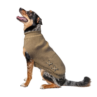 Fashion Pet Criss Cross Sweater Taupe I027456b