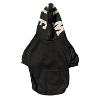 Fashion Pet Black WOOF Hooded Sweatshirt  I027475b