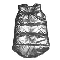 Fashion Pet Silver Puffer Coat I027490