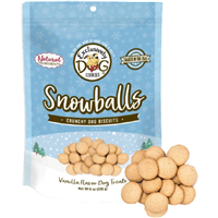 Exclusively Dog Cookies Snowballs Crunchy Dog Biscuits 6 oz. I027507
