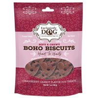 Exclusively Dog Soft & Chewy Boho Biscuits Heart to Hearts Dog Treats I027512