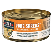 KOHA Pure Shreds Shredded Chicken Breast Entree for Cats 2.8 oz. I028197