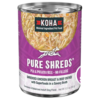 KOHA Pure Shreds Shredded Chicken Breast & Beef Entree for Dogs I028205