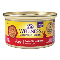 Wellness Complete Health Pate Beef & Chicken Dinner Cat Food 3 oz. I028214