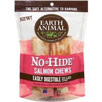Earth Animal No-Hide Salmon Dog Chew 4" 2pk I028325