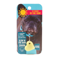 Glow Your Pup Up Glow in the Dark Charm Large Heart Shape I028610