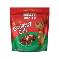 Meaty Treats Gourmet Cuts Beef & Rice Flavor Treats for Dogs 25 oz. I028705