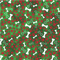 Holiday PawPrints & Bones Pet Triangle I029038