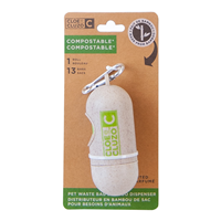 CLOEeCLUZO Bamboo Pet Waste Bag Dispenser I029134