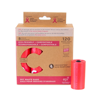 CLOEeCLUZO Pink Pet Waste Bags Unscented Scent 120ct I029141
