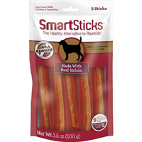 SmartBones SmartSticks Made with Real Sirloin Dog Treats 5 count  I029154