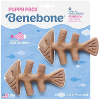 Benebone Puppy Pack Fishbone Dog Chew Toy 2 Pack I029272