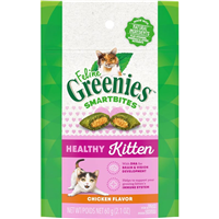 Feline Greenies Smartbites Healthy Kitten Chicken Flavor 2.1 oz. I029344